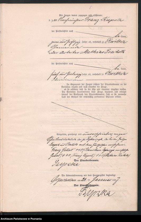 Obraz 7 z jednostki "Księga małżeństw"