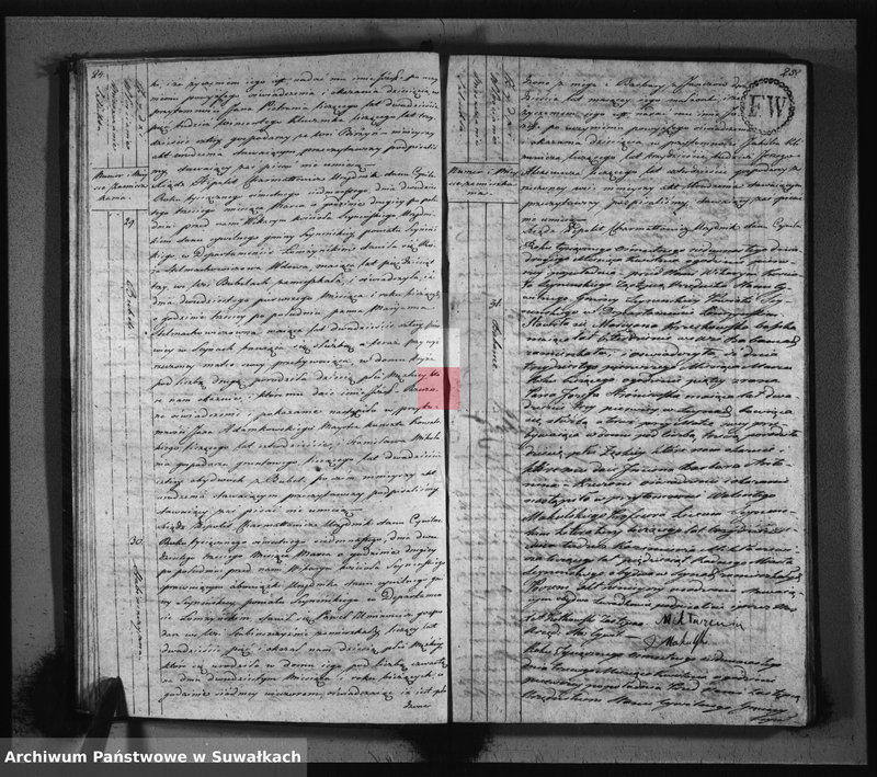 image.from.unit.number "Akta urodzonych stanu cywilnego gminy seyneńskiey od 1-go stycznia 1817 roku."