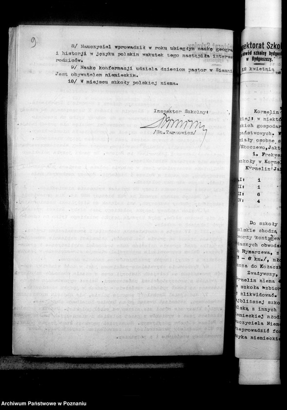 Obraz 13 z jednostki "Sprawozdania z wizytacji publicznych szkół powszechnych z niemieckim językiem nauczania"