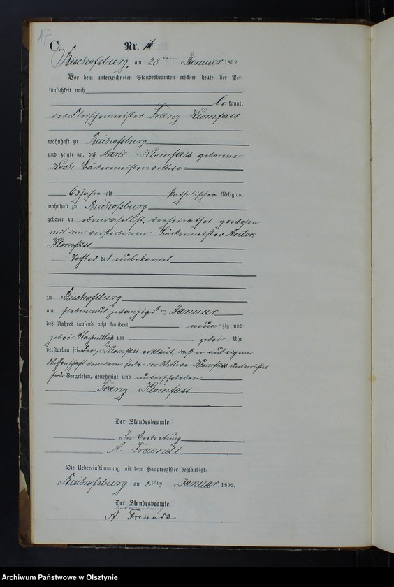 image.from.unit.number "Sterbe-Neben-Register Tom I,Nr 1 - 118"