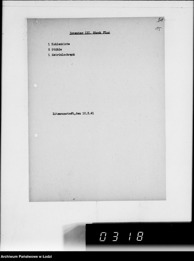 Obraz 19 z jednostki "Akten betr.Inventarverzeichnis"