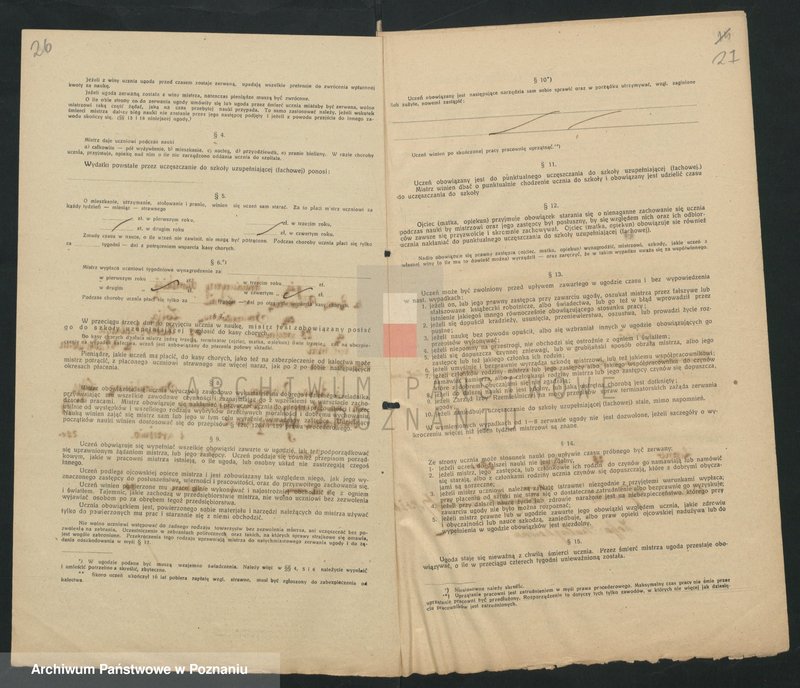 Obraz 15 z jednostki "[Ugody o naukę rzemiosła krawiectwa damskiego w Lesznie]"