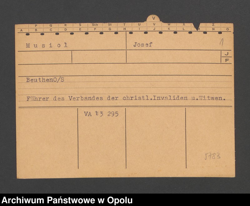 Obraz 3 z jednostki "[Musiol Josef, Beuthen]"