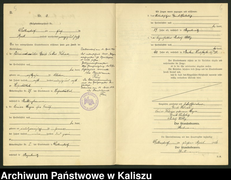 Obraz 5 z jednostki "[Księga małżeństw]"
