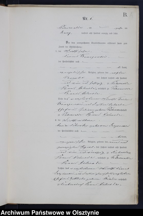 image.from.unit.number "Heiraths-Neben-Register Nr 1 - 20"