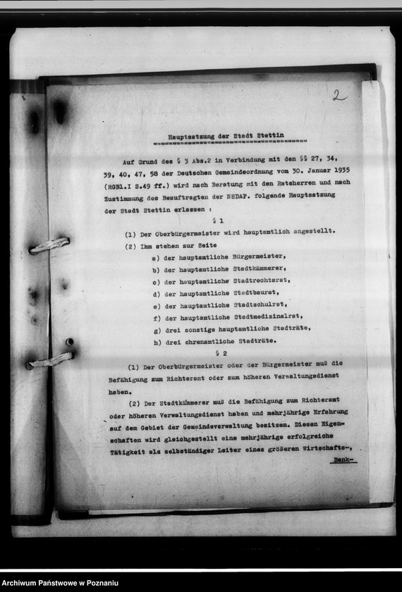 Obraz 6 z jednostki "Hauptsatzung - Hauptgeschäftsordnung."