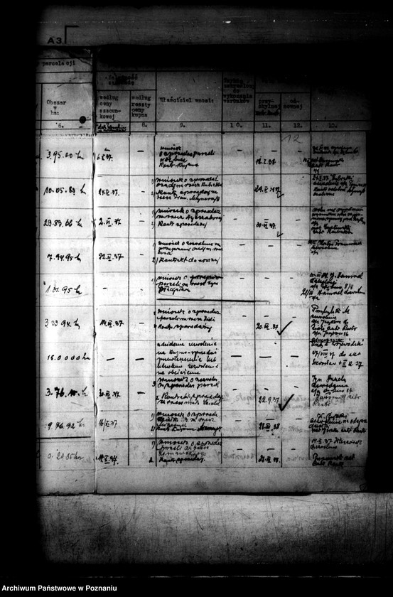 Obraz 16 z jednostki "Rejestr 12f Sprawy dotyczące działek obciążonych z art.. 54 rejestr 9f"