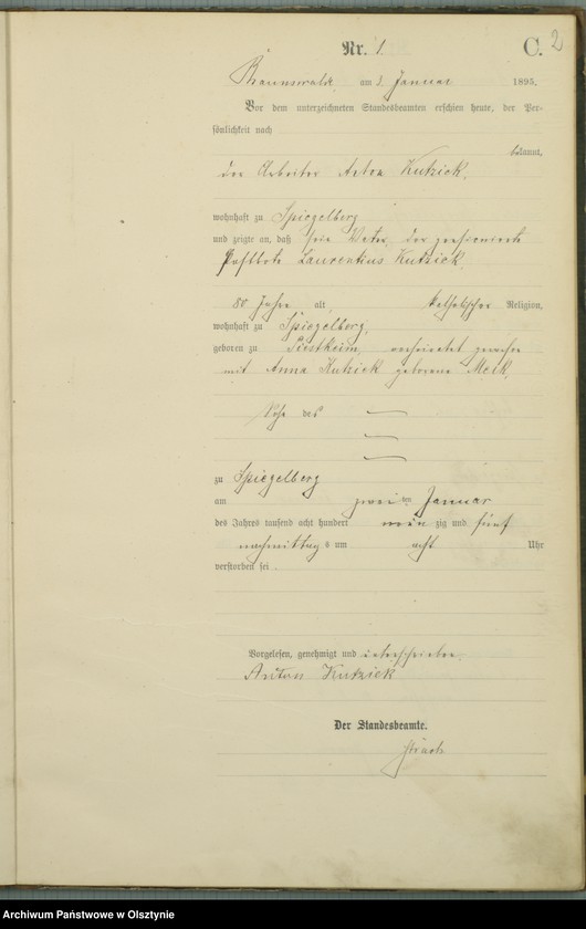 image.from.unit.number "Sterbe-Haupt-Register Nr 1 - 51"