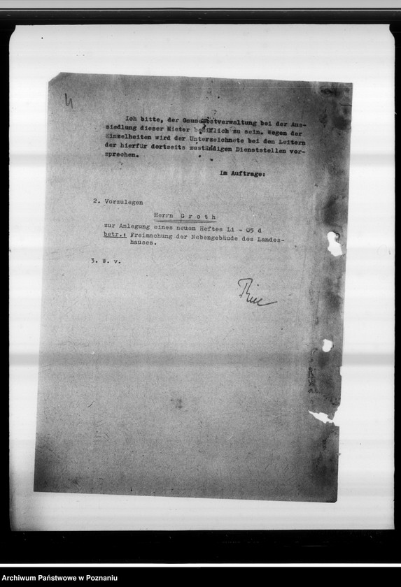 Obraz 8 z jednostki "Freimachung der Nebengebäude des Landeshauses."