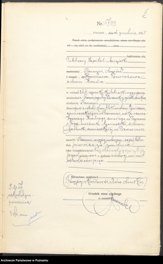 Obraz 7 z jednostki "Księga miejscowa zgonów tom IV [Rejestr główny zgonów]"