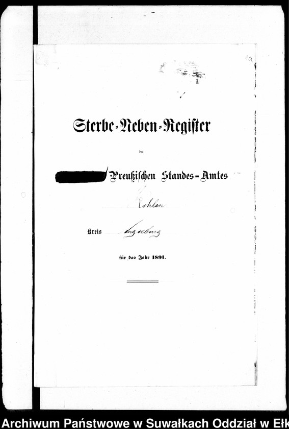 image.from.unit.number "Sterbe-Neben-Register des Preussischen Standes-Amtes Kehlen Kreis Angerburg"