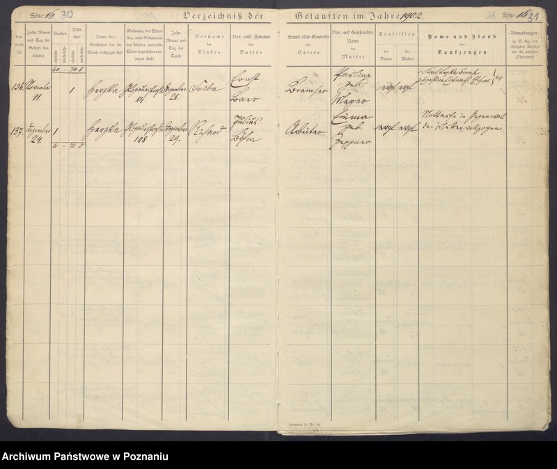Obraz 18 z jednostki "Verzeichnis der Getauften"