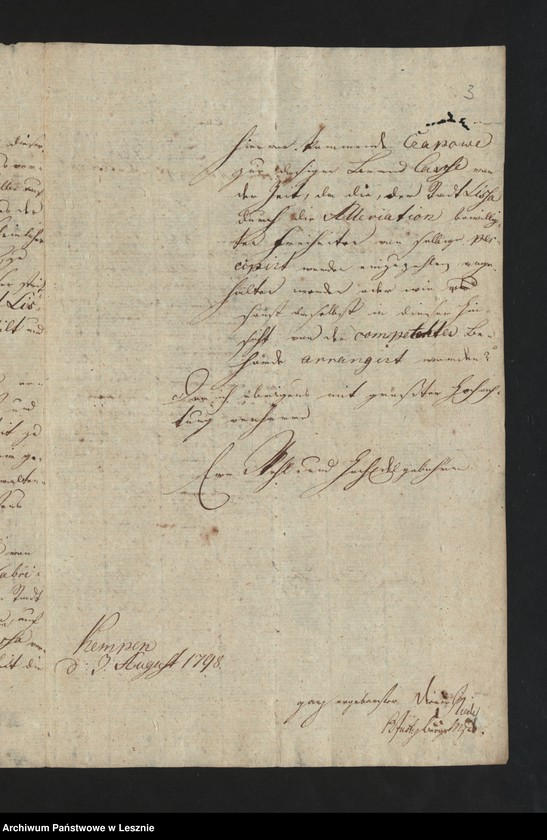 Obraz 5 z jednostki "[Requisition des Magistrats zu Kempen betr. Czopowenfalle]"