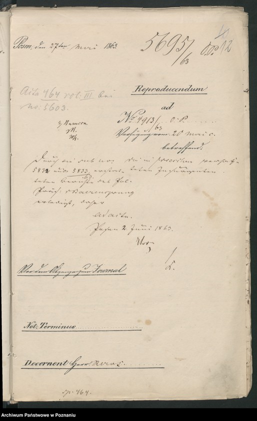 Obraz 18 z jednostki "Der Uebertritt polnischer und diesseitiger Untertanen auf preussisches und jenseitiges Gebiet während der polnischen Insurrektion und die dagegen getroffenen Massnahmen."