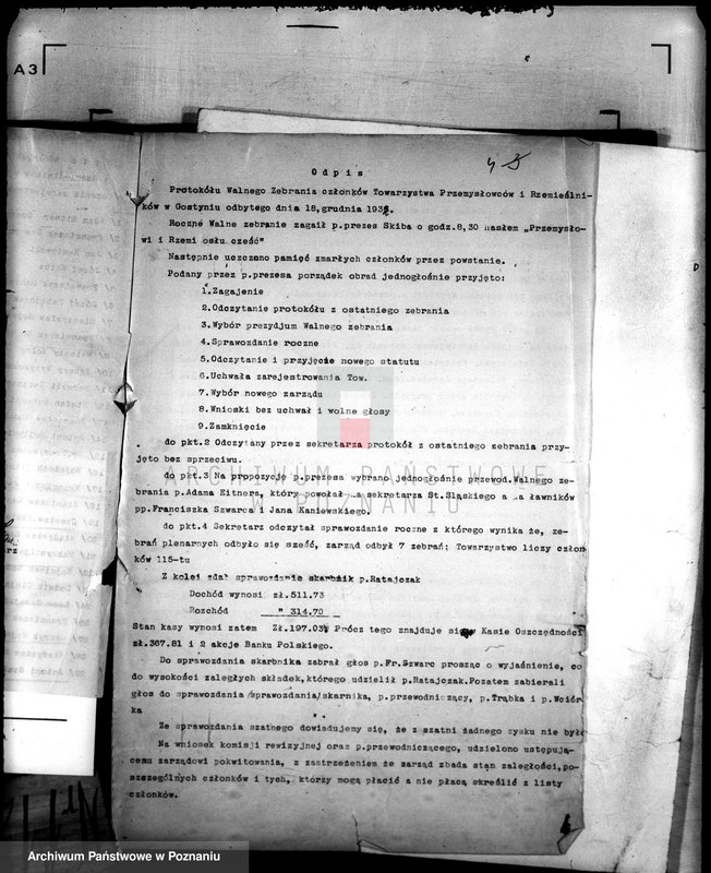 Obraz 8 z jednostki "/Towarzystwo Przemysłowców i Rzemieślników w Gostyniu/"