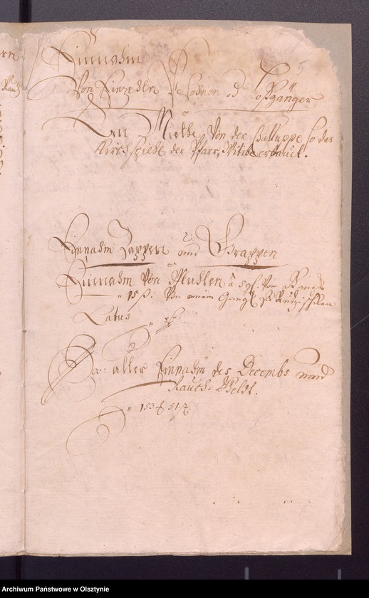 image.from.unit.number "Kobultensche Kirchen Rechnungaller Einnahme und Ausgabe Geld"