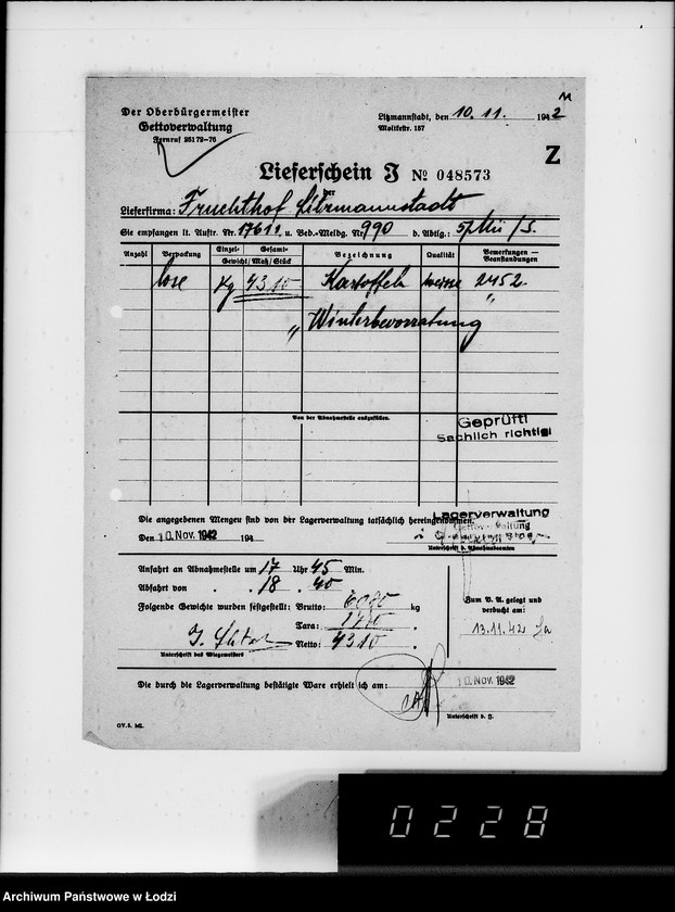 Obraz 15 z jednostki "Lebensmitteleinkauf. Aufträge, [Lieferscheinen und Rechnungen] 17611-17660"