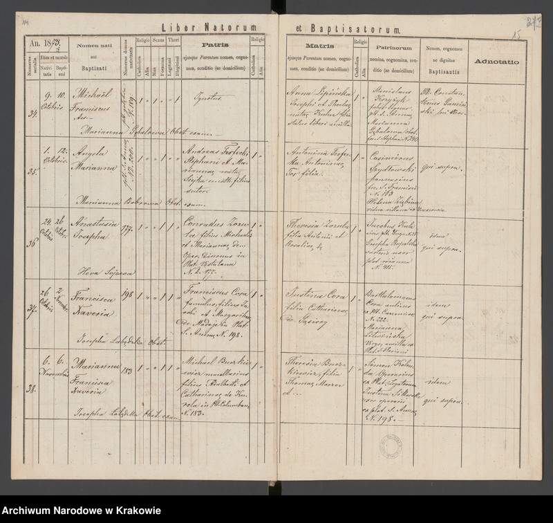 Obraz 11 z jednostki "[Księga urodzeń]"