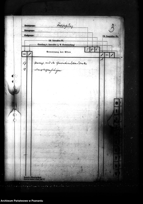 Obraz 7 z jednostki "Wykaz akt dla wydziału Wirtschaft und Arbeit"