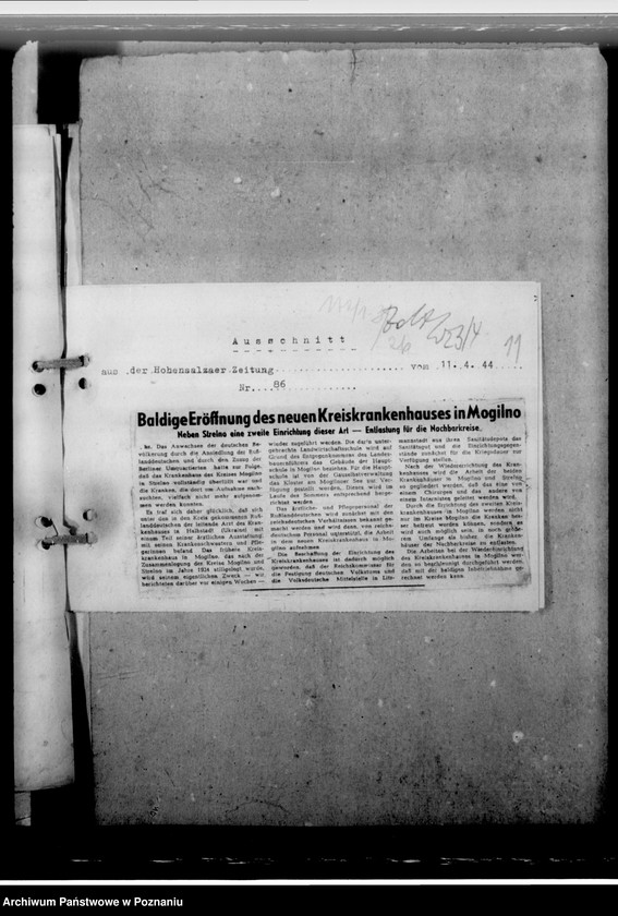 Obraz 15 z jednostki "Aus der Geschichte des Gebietes- Bezirken- Hohensalza"