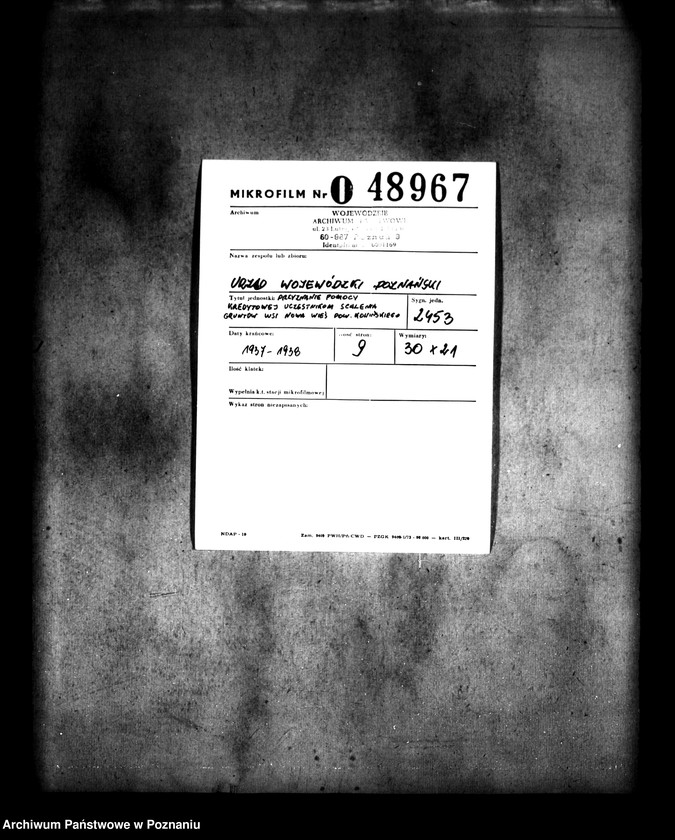 Obraz 2 z jednostki "Przyznanie pomocy kredytowej uczestnikom scalania gruntów wsi Nowa Wieś powiatu konińskiego"