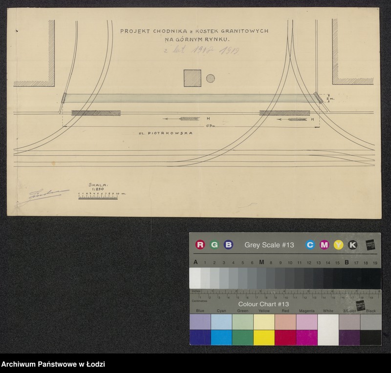 Obraz 1 z jednostki "Projekt chodnika z kostek granitowych na Górnym Rynku w Łodzi"