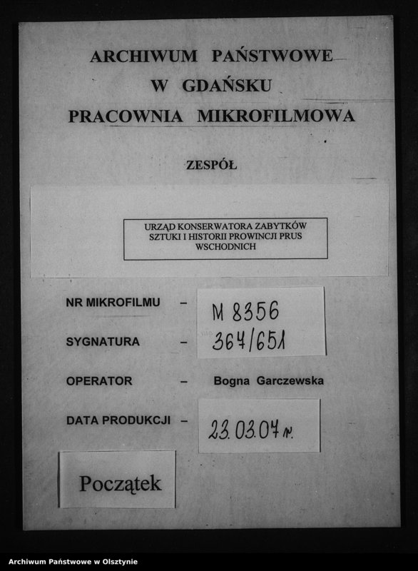 image.from.unit.number "Jonkendorf, Kreis Allenstein, katholische Kirche"
