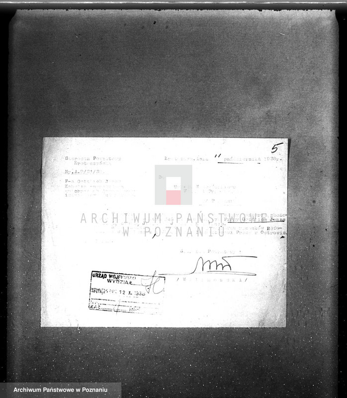 image.from.unit.number "Podanie o pozwolenie na budowę silosa i rozbudowy czyszczarni przy młynie parowym firmy Gottlieb Jonas, Kobylin, pow. krotoszyński"