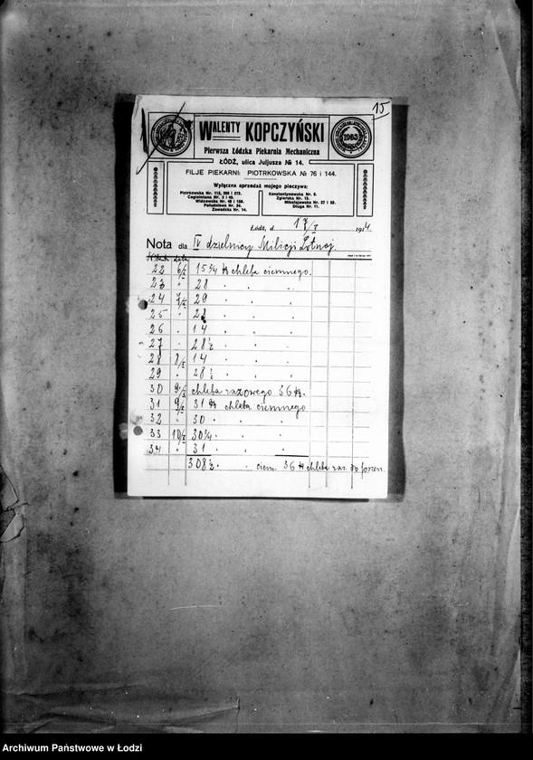 Obraz 20 z jednostki "Raporty kasowe Milicji Obywatelskiej dzielnica II"