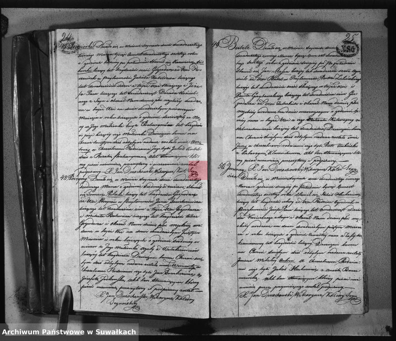 image.from.unit.number "Akta urodzonych, umarłych i zaślubionych parafij seyneńskiey w roku 1826."