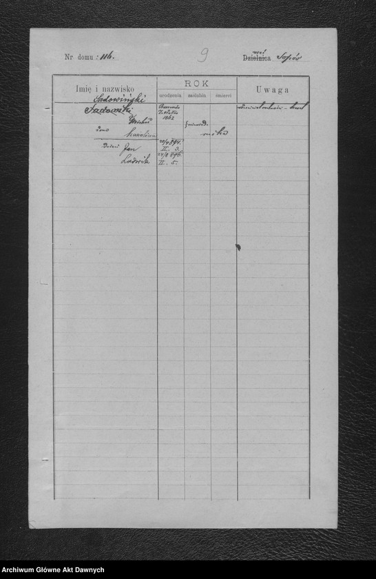 Obraz 12 z jednostki "Parafia: Kołomyja. Dekanat: Kołomyja. Spis imienny parafian pro pago Sopów. [Spis imienny parafian dla wsi Sopów]."