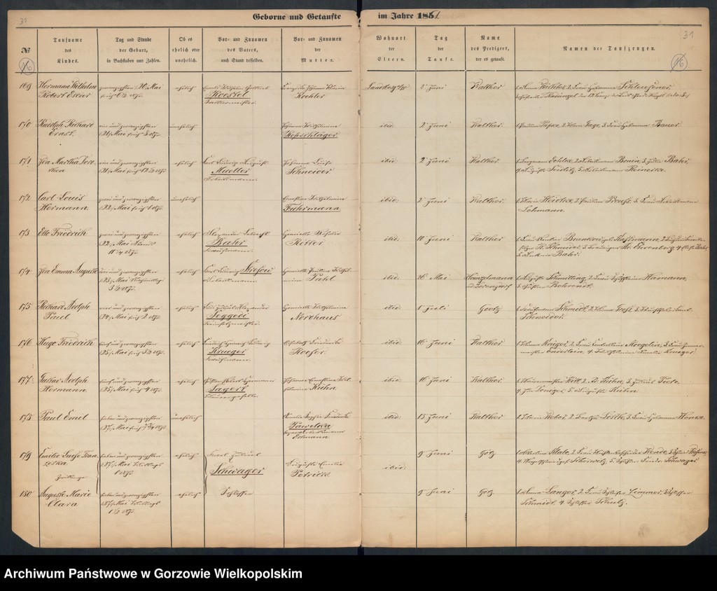 image.from.unit.number "Duplikate der Hauptkirche zu Landsberg an der Warthe (zawiera też księgę zgonów Konkordien Kirche mit der reformirten und Militair Gemeinde z 1861 r.)"