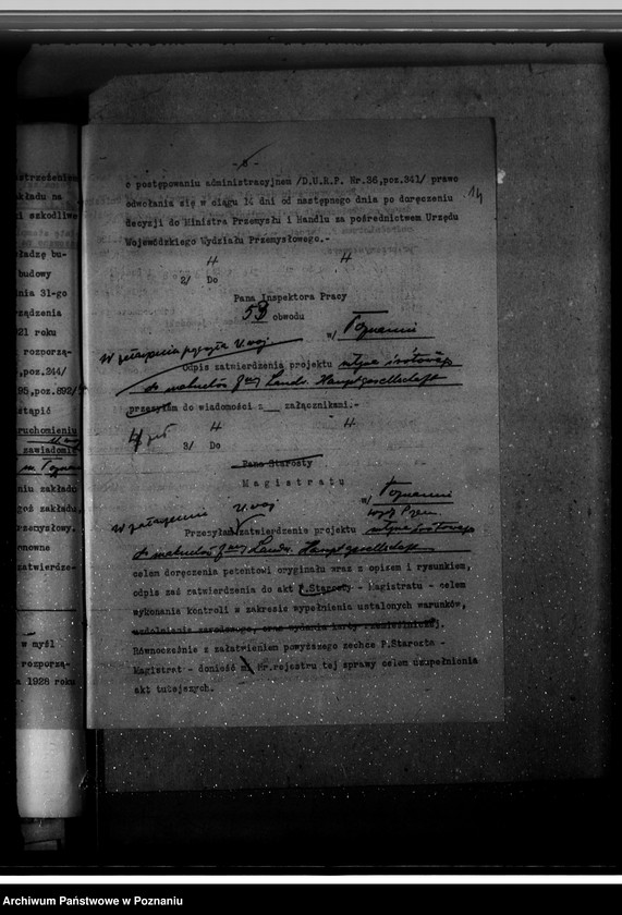 Obraz 18 z jednostki "Zatwierdzenie projektu urządzenia zakładu przemysłowego młyna śrutowego do maków nr 521 dla Firmy Landwirtschaftliche Hauptgesellschaft spółka z o. o. w Poznaniu"