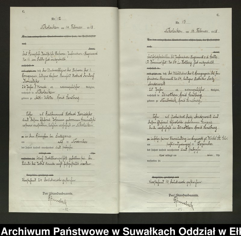 image.from.unit.number "Sterbe=Haupt=Register des Königlichen Preussischen Standes-Amtes Nikolaiken Kreis Sensburg"