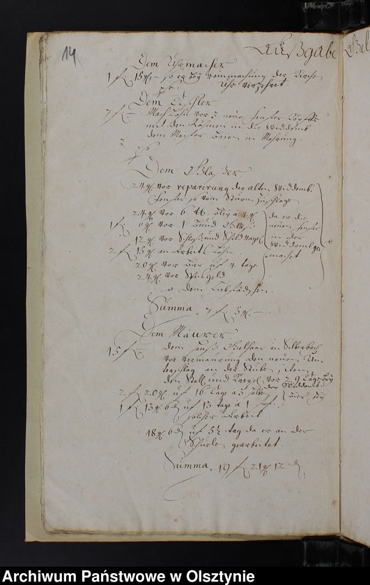 image.from.unit.number "Jahr Rechnung der Silberbachschen Kirchen"
