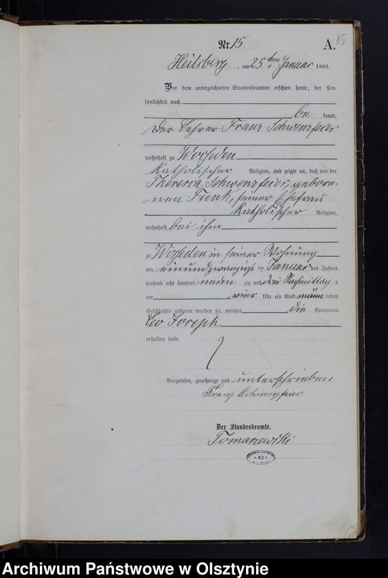 image.from.unit.number "Geburts-Haupt-Register Nr 1 - 150"