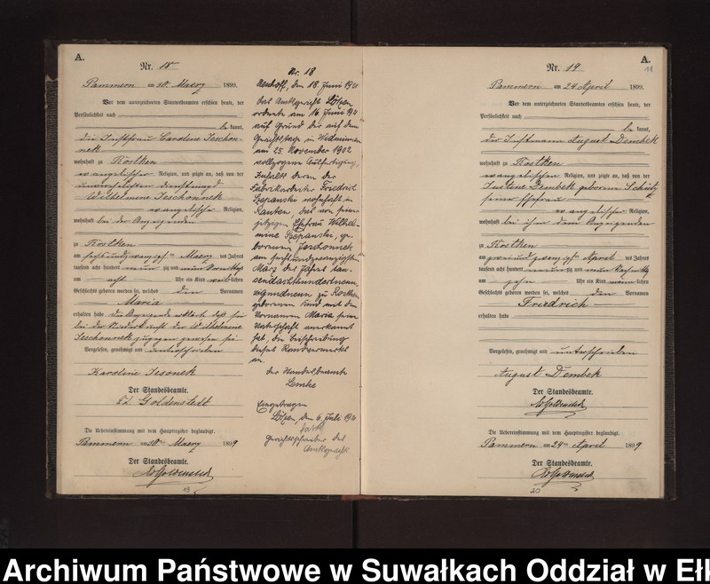 image.from.unit.number "Geburts-Neben-Register des Preussischen Standes-Amtes Neuhoff Kreis Loetzen"