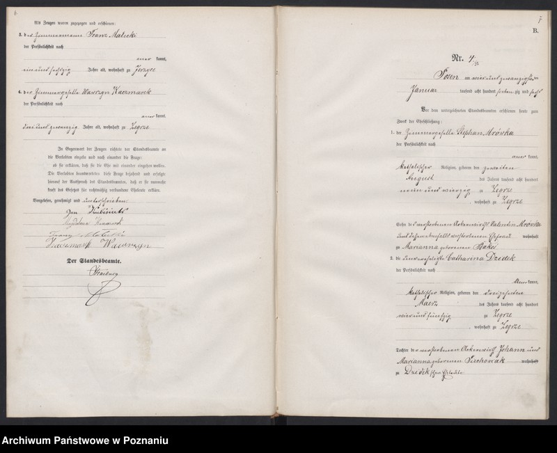 Obraz 6 z jednostki "Księga małżeństw"