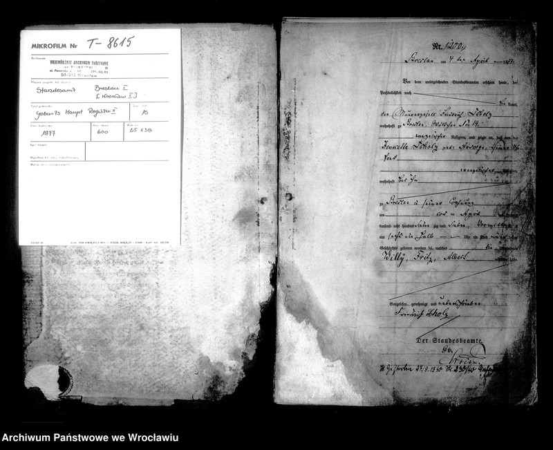 image.from.unit.number "Geburts-Haupt-Register Breslau I 1877 Band 3"