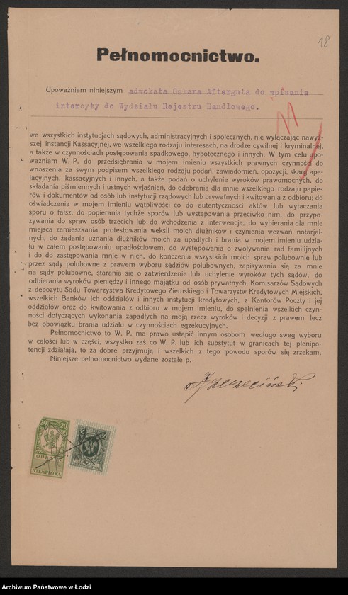 Obraz 20 z jednostki "Feliks i Henryk Bracia Szczecińscy- właściciel Feliks Szczeciński- dom ekspedycyjno-komisowy"