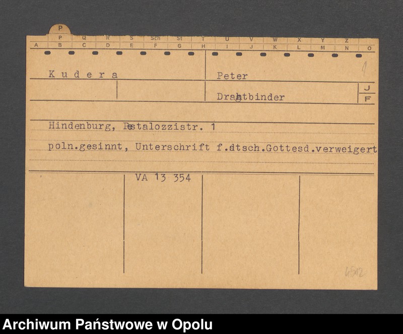 Obraz 3 z jednostki "[Kudera Peter, Hindenburg]"