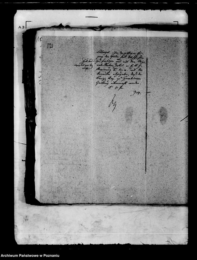 Obraz 17 z jednostki "Die Ausschreibung einer allgemeinen Kirchenkollekte zur Vollendung des Baues der abgebrannten evangelischen Kirche zu Brätz /Brójce/."