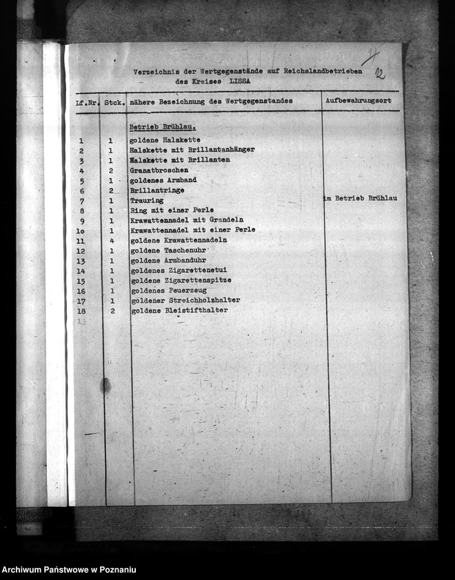 Obraz 16 z jednostki "Sprawozdania i korespondencja w sprawie rejestracji dzieł sztuki na terenie Kraju Warty"