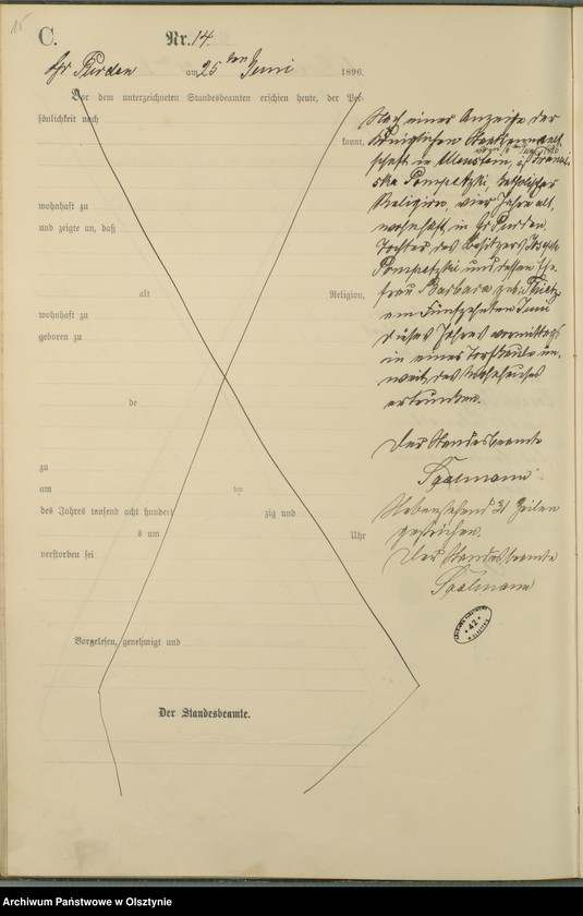 image.from.unit.number "Sterbe-Haupt-Register Nr 1 - 45"