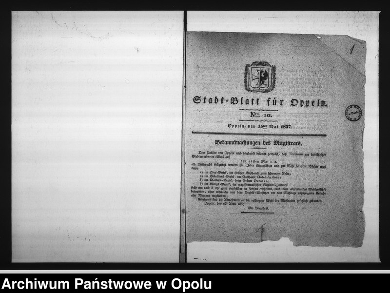 Obraz 5 z jednostki "Acta des Magistrats zu Oppeln betreffend: die Vermiethung zweier Wohnungs - Locale in dem zur Kranken Anstalt acquirirten ehemaligen Jesuiten-Collegien-Gebäude hieselbst Vol. I de Anno 1837"