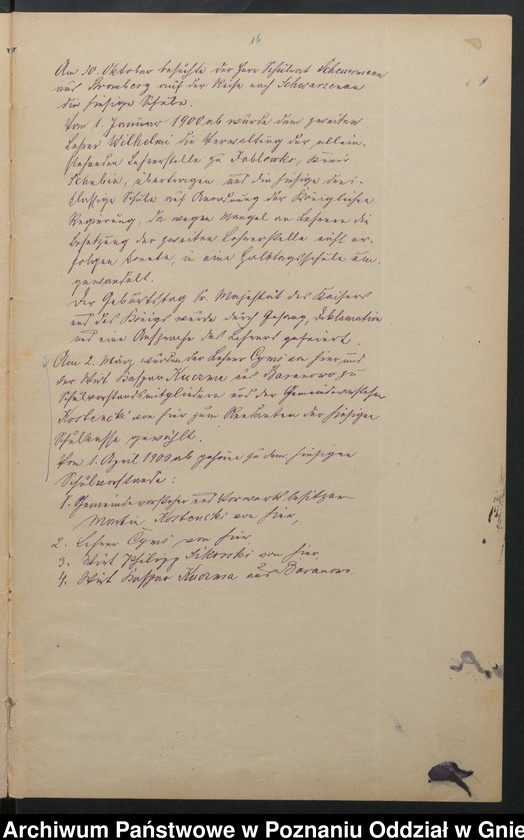 Obraz 18 z jednostki "Chronik der katholischen Schule zu Pawlowo Kreis Witkowo, angelegt 1899"