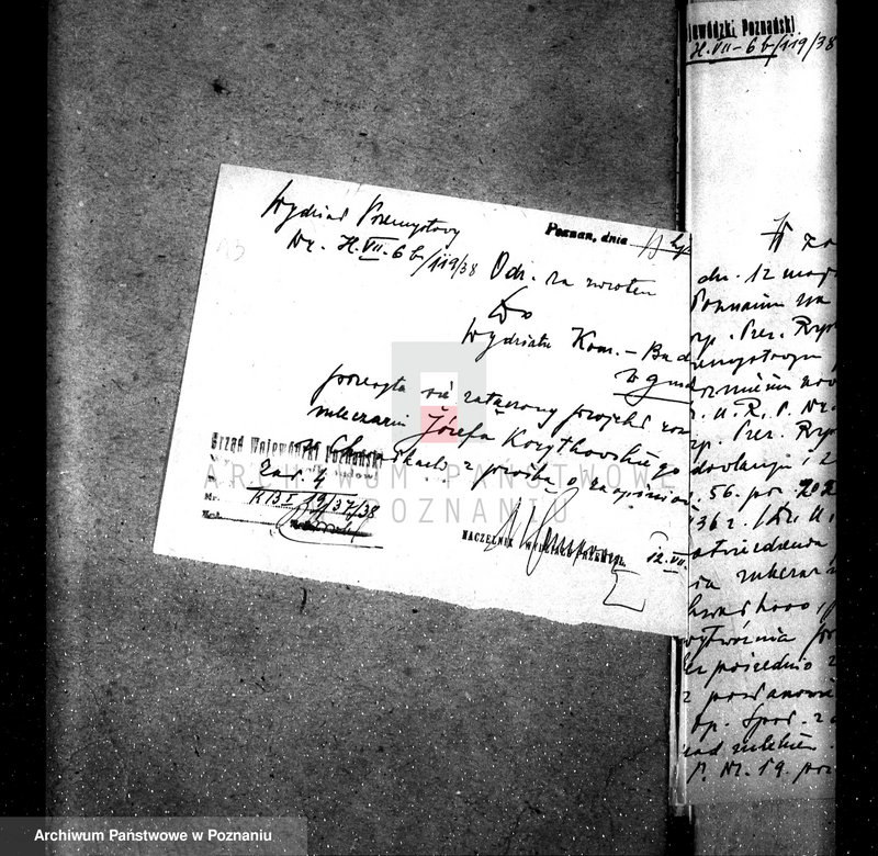 Obraz 17 z jednostki "/Zatwierdzenie projektu przebudowy i urządzenia mleczarni mechanicznej w majątku Chwałkowo własność J. Korytowski/"