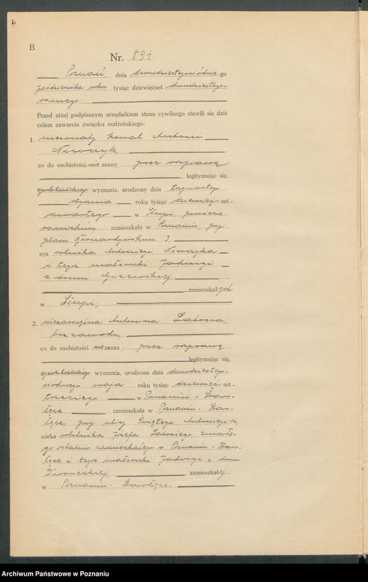 image.from.unit.number "Księga miejscowa małżeństw tom IV [Rejestr główny małżeństw]"