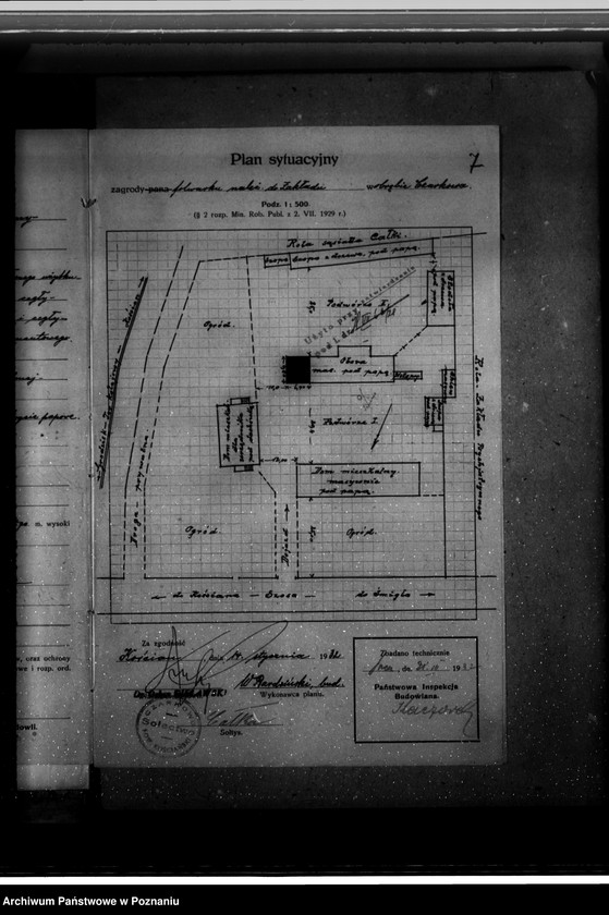 Obraz 11 z jednostki "Zatwierdzenie projektu zakładu przemysłowego / urządzenie rzeźni/ własność Wojewódzkie Zakłady Psychiatryczne w Kościanie"