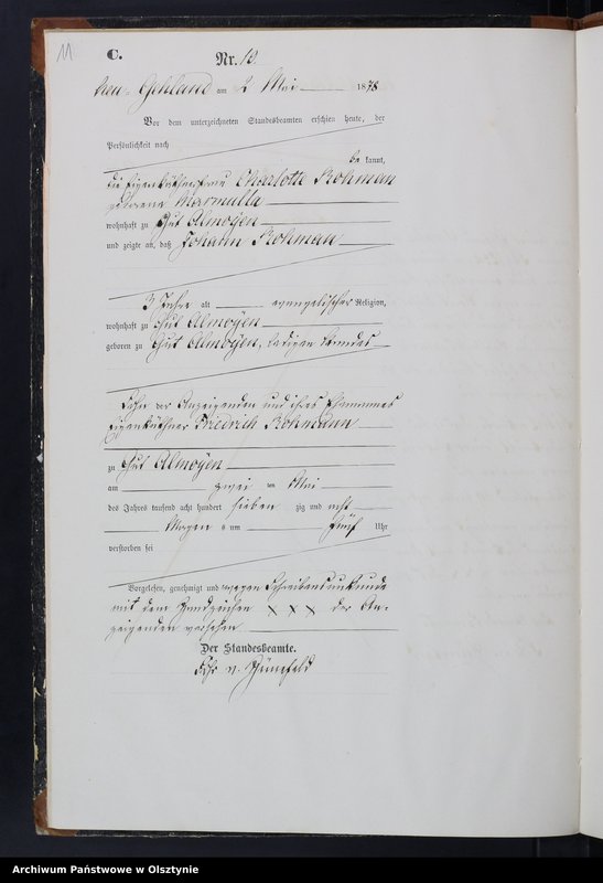 image.from.unit.number "Sterbe-Haupt-Register Nr 1 - 46"